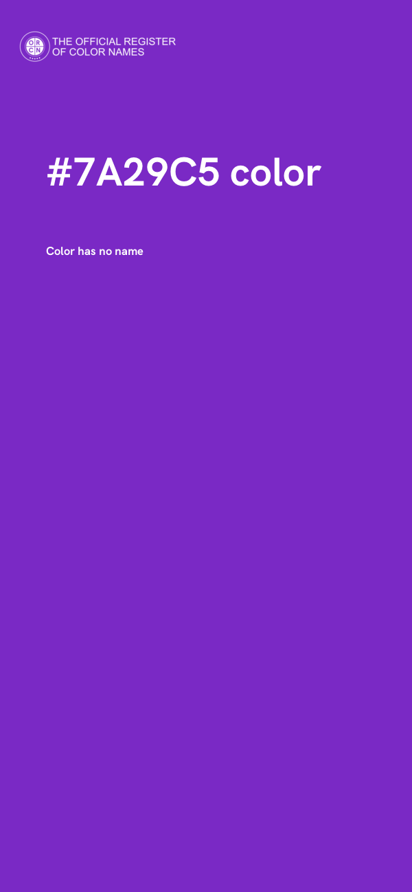 #7A29C5 color image