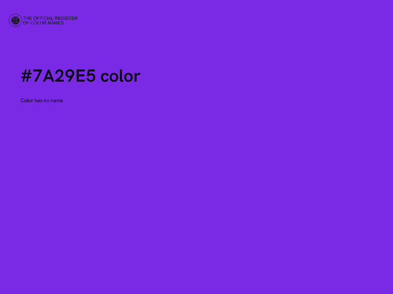 #7A29E5 color image
