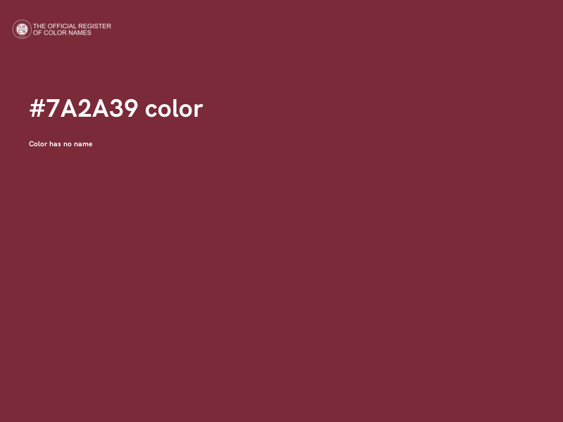 #7A2A39 color image