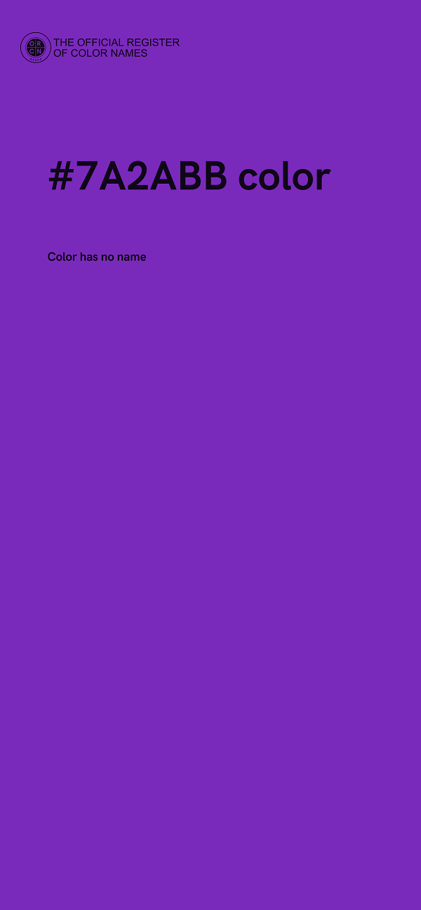 #7A2ABB color image