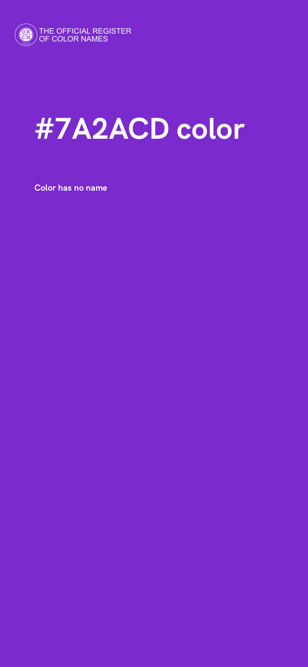 #7A2ACD color image