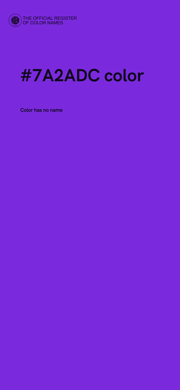#7A2ADC color image
