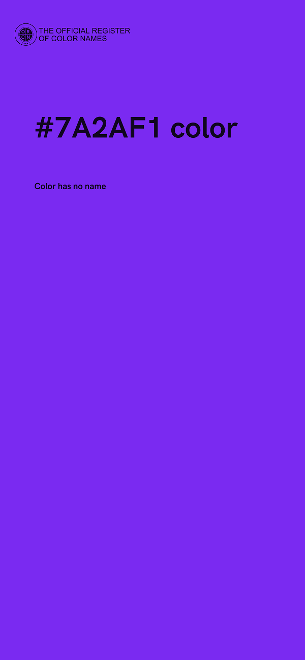 #7A2AF1 color image