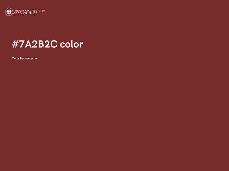 #7A2B2C color image