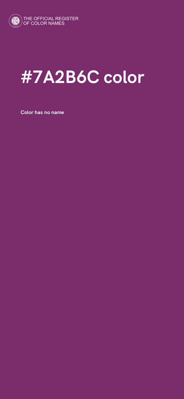 #7A2B6C color image