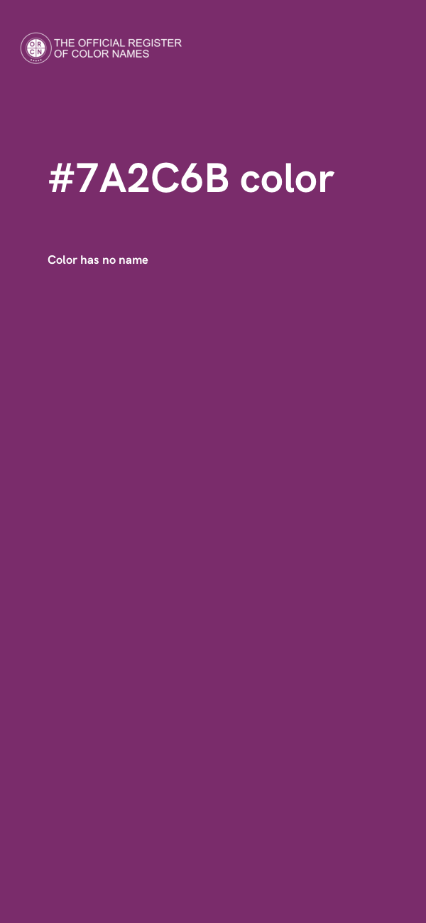 #7A2C6B color image