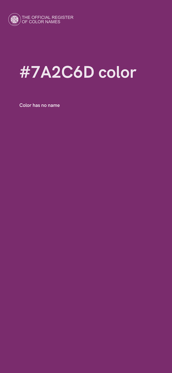#7A2C6D color image