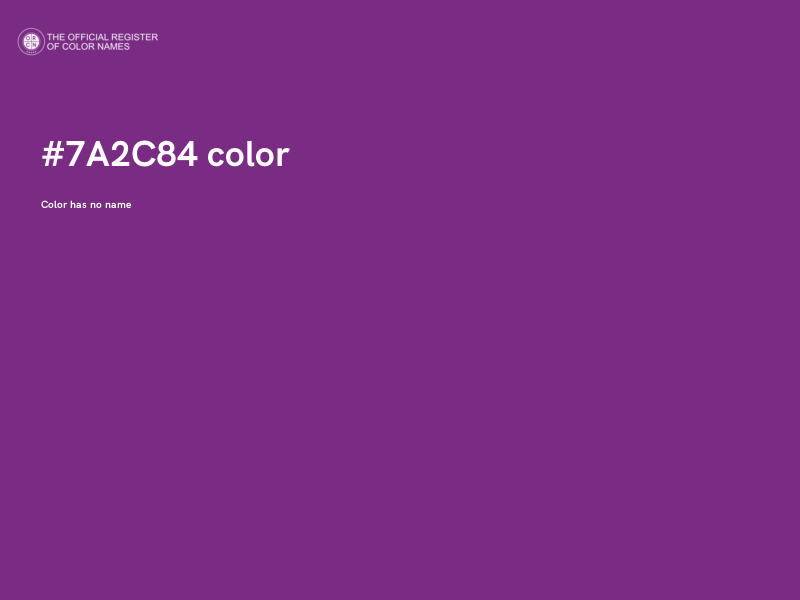 #7A2C84 color image