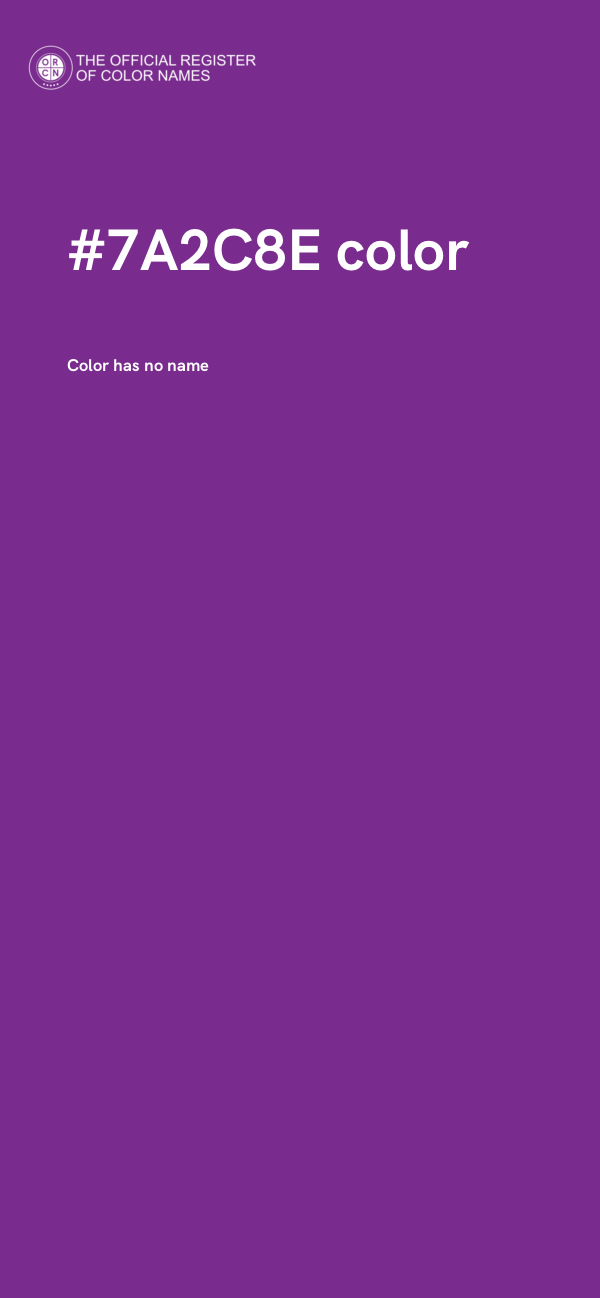 #7A2C8E color image