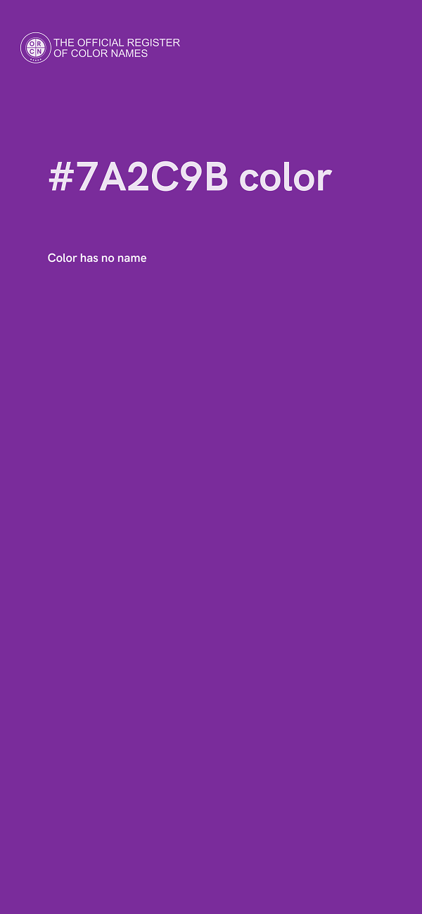 #7A2C9B color image