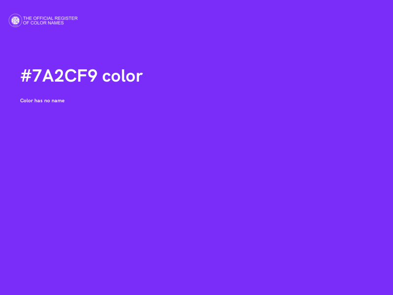 #7A2CF9 color image