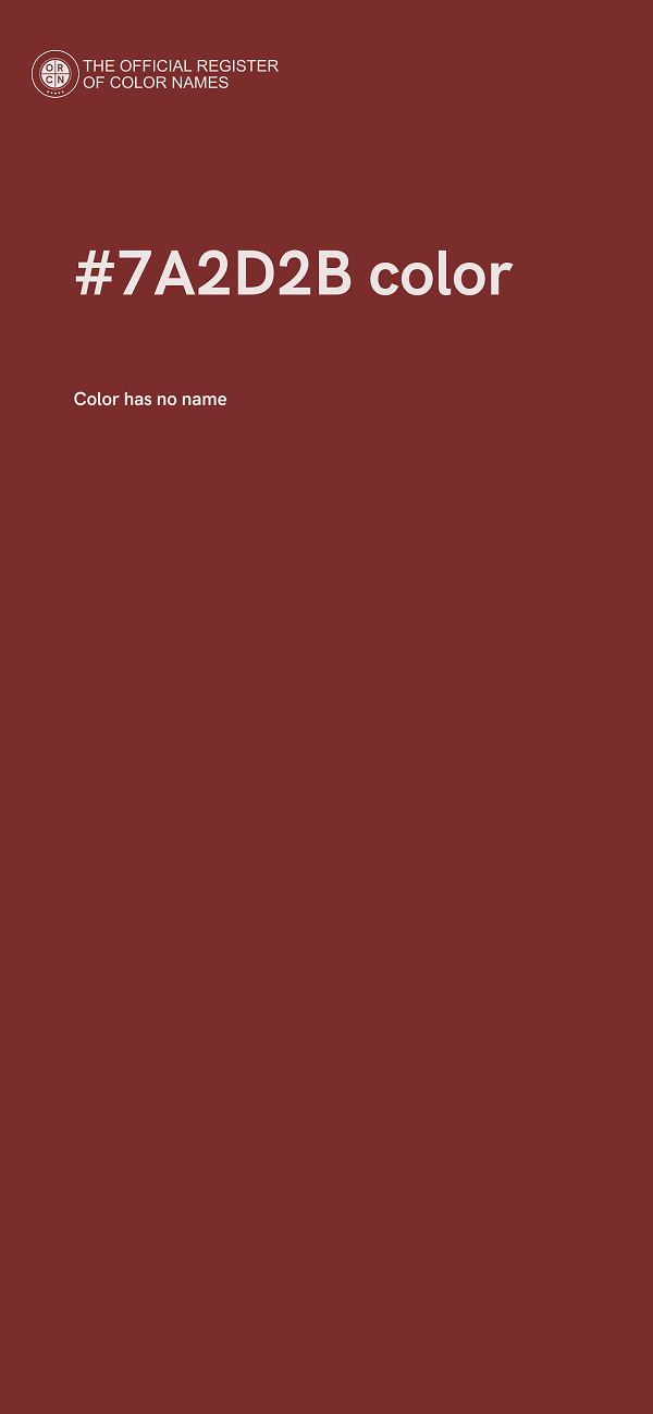 #7A2D2B color image