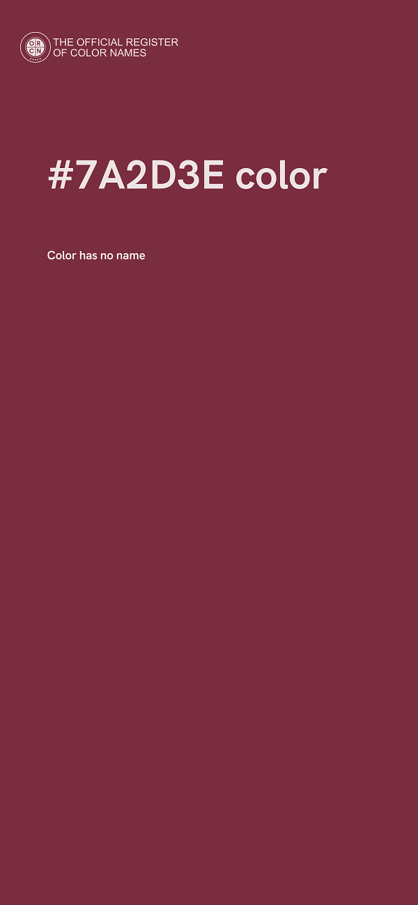 #7A2D3E color image