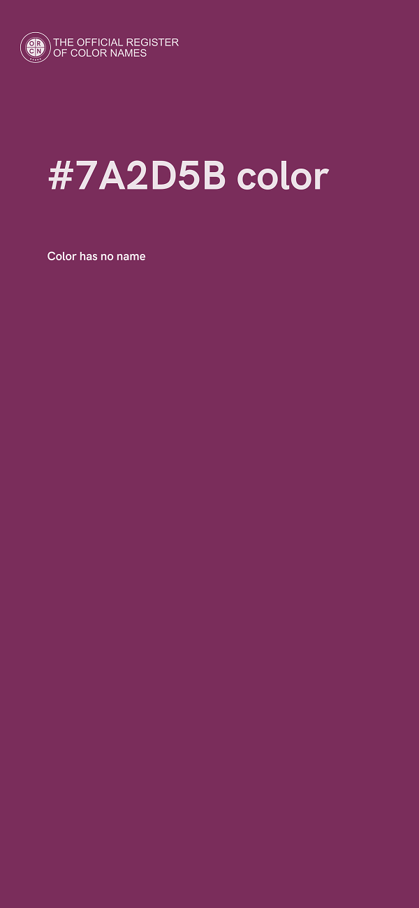 #7A2D5B color image