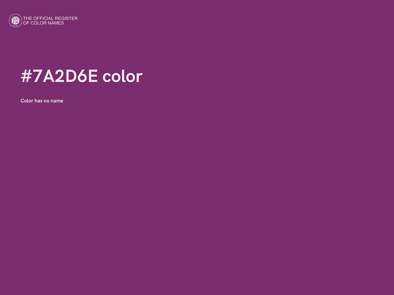 #7A2D6E color image