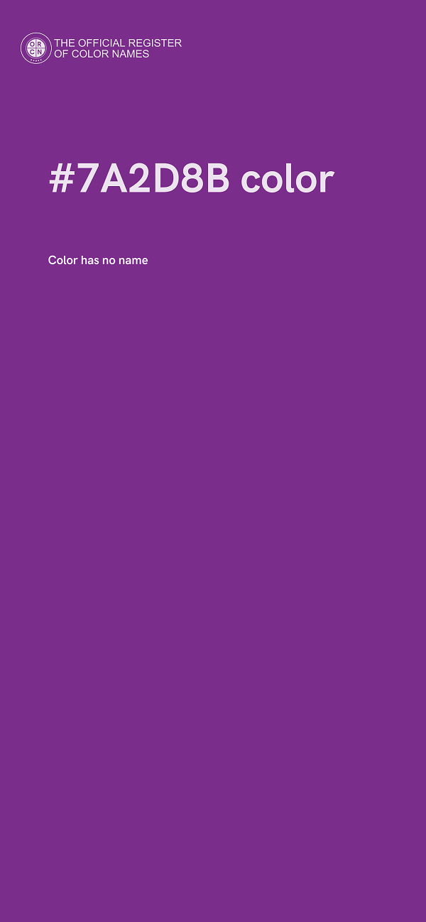 #7A2D8B color image