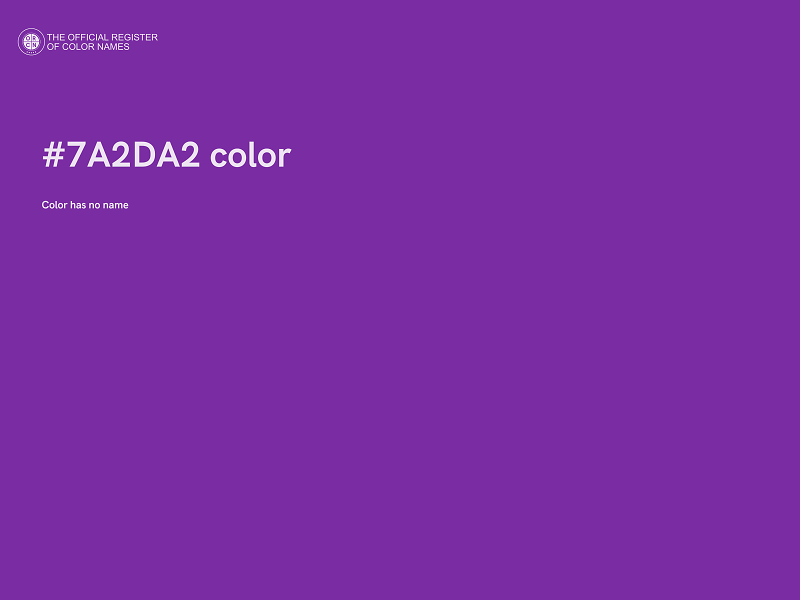 #7A2DA2 color image