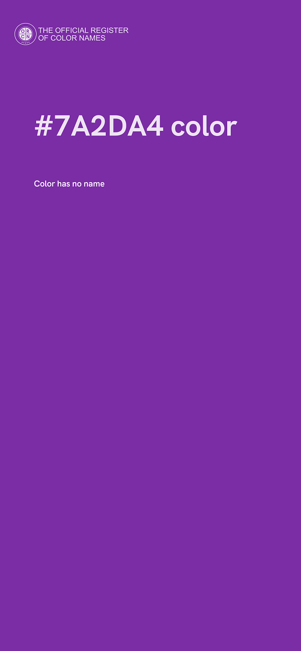 #7A2DA4 color image