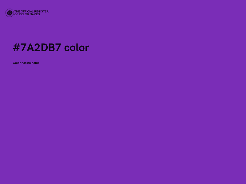 #7A2DB7 color image