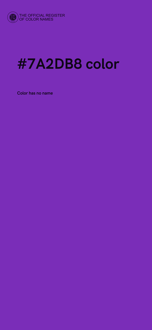 #7A2DB8 color image