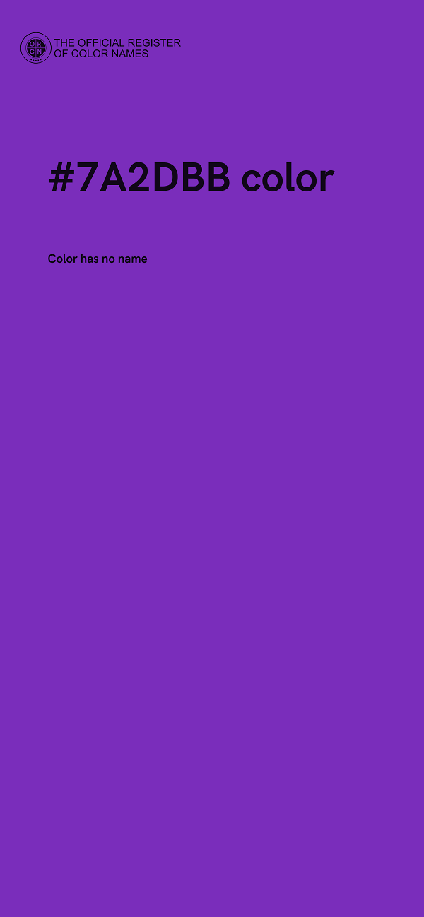 #7A2DBB color image