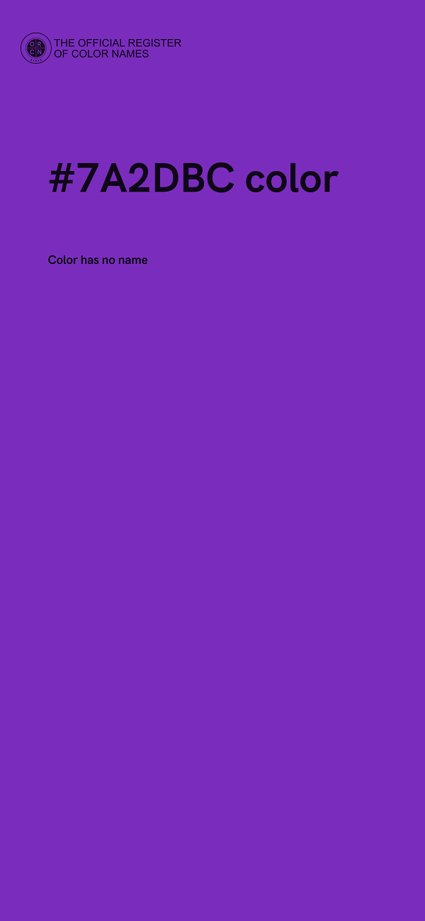 #7A2DBC color image