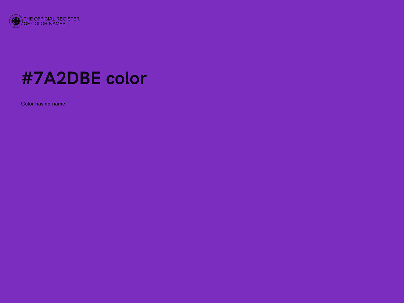 #7A2DBE color image