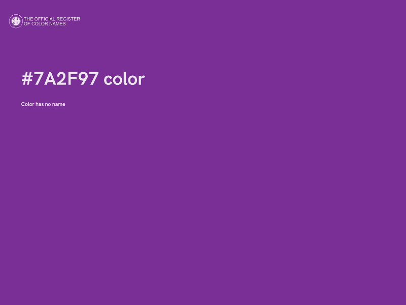 #7A2F97 color image