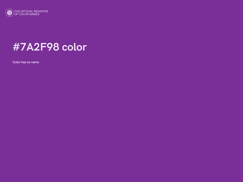 #7A2F98 color image