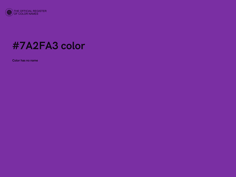 #7A2FA3 color image