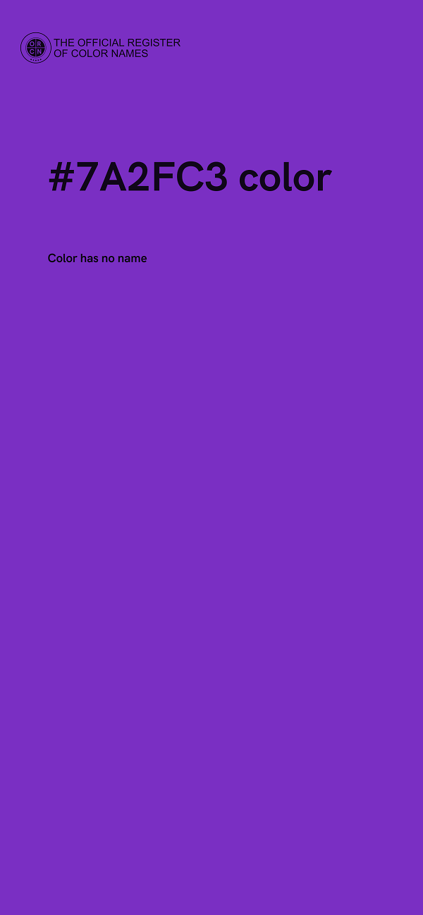 #7A2FC3 color image