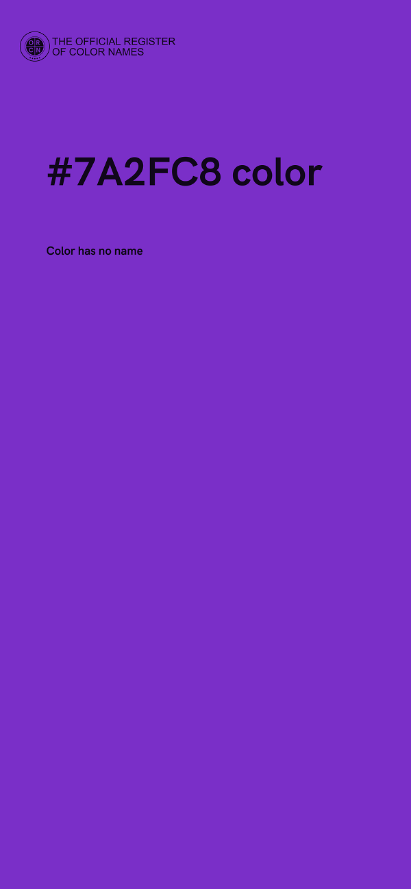#7A2FC8 color image