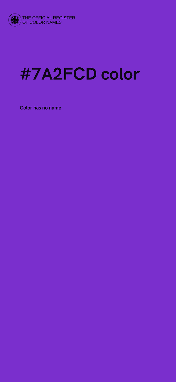 #7A2FCD color image