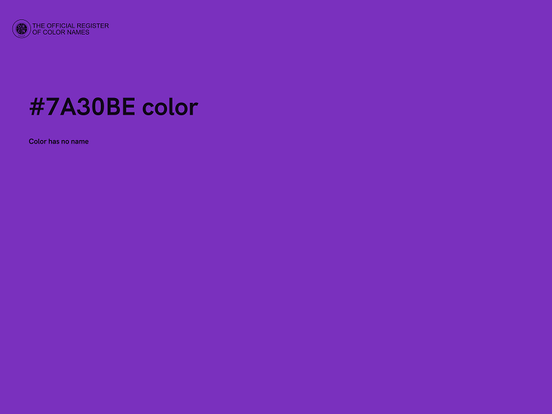 #7A30BE color image