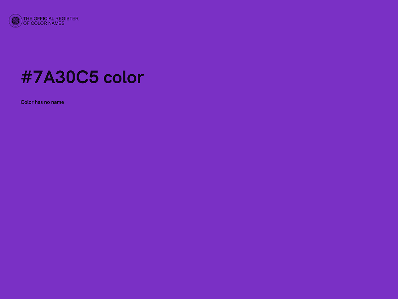 #7A30C5 color image