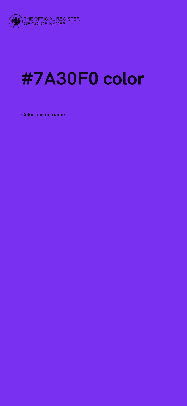 #7A30F0 color image