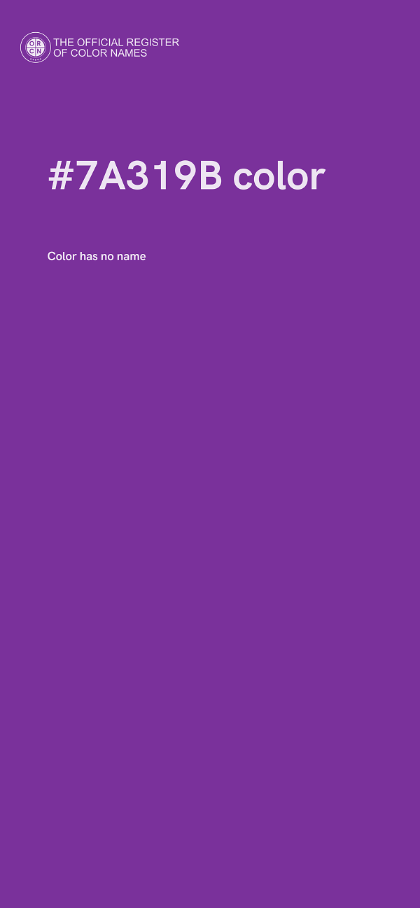 #7A319B color image
