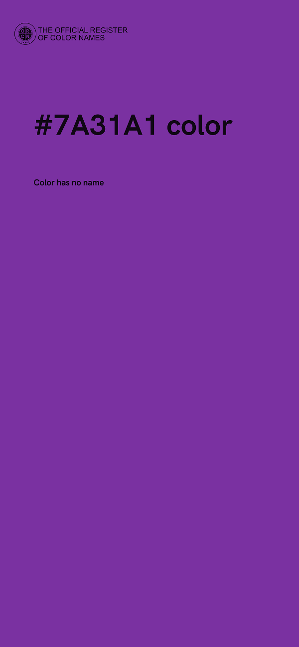 #7A31A1 color image