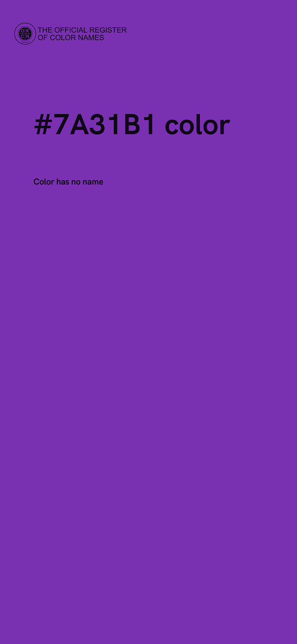 #7A31B1 color image