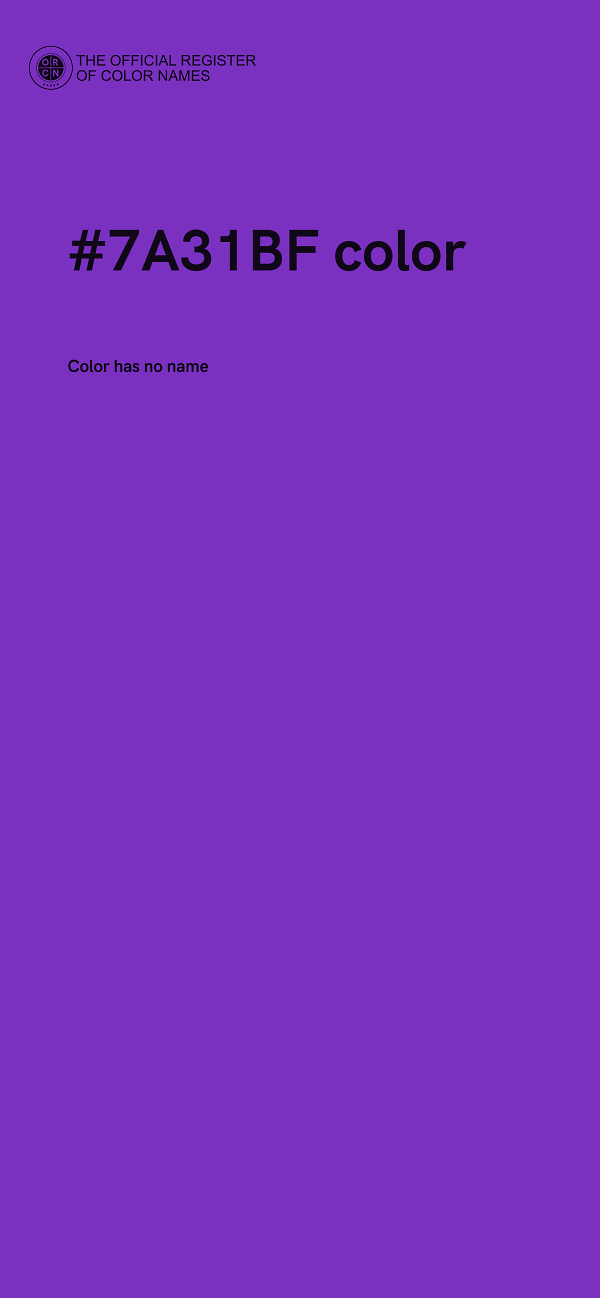 #7A31BF color image