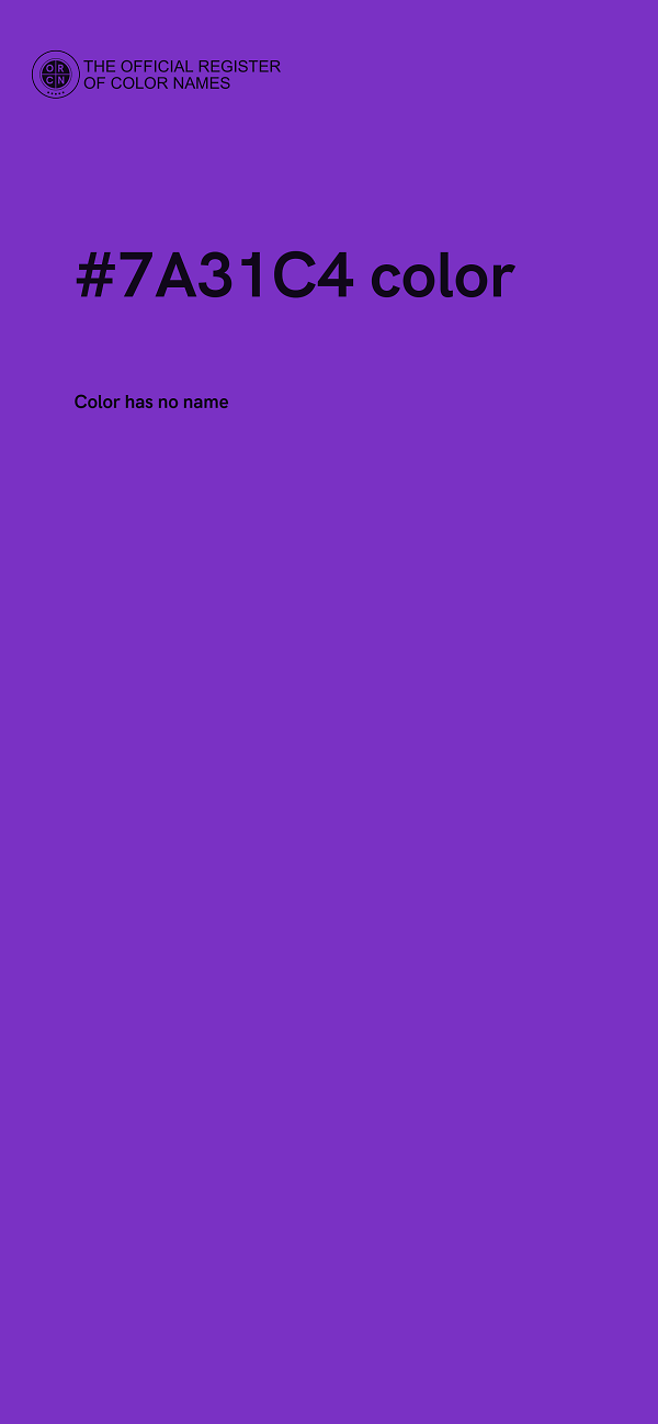 #7A31C4 color image