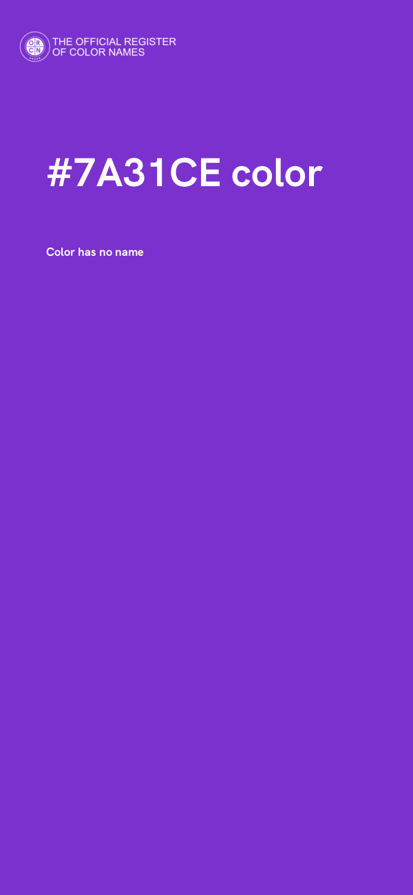#7A31CE color image