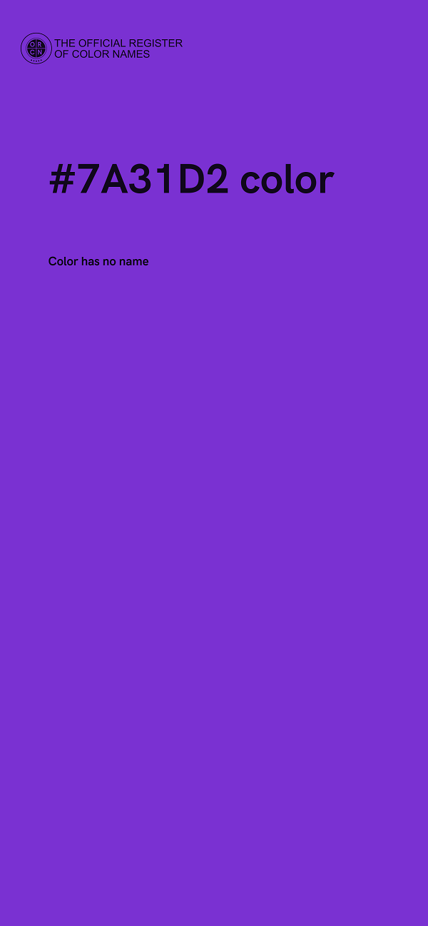 #7A31D2 color image