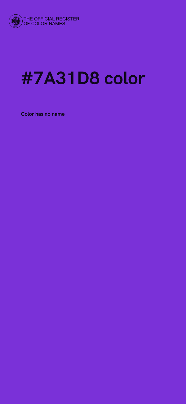 #7A31D8 color image