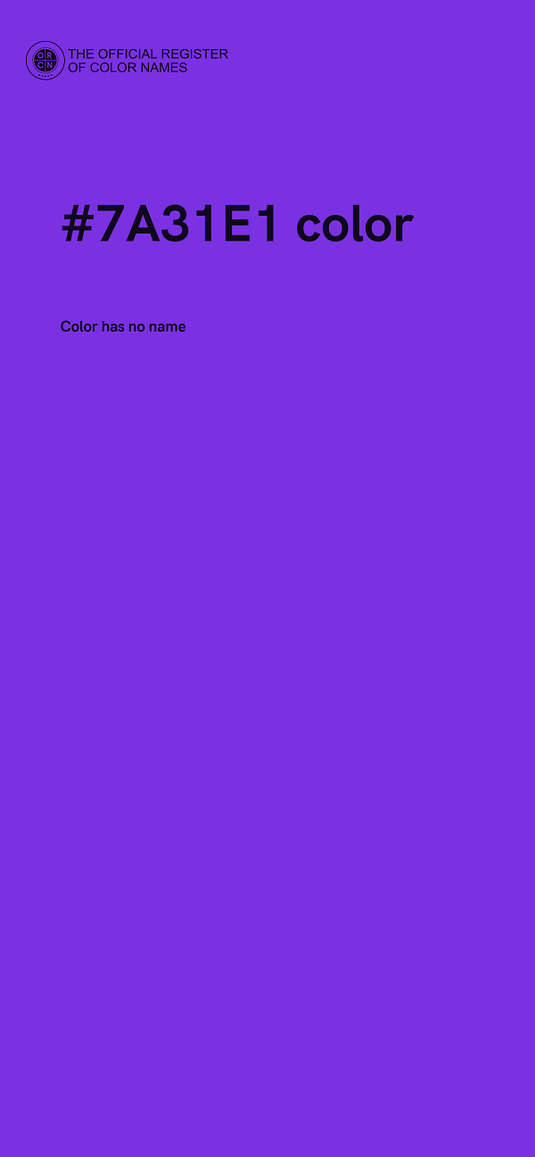 #7A31E1 color image