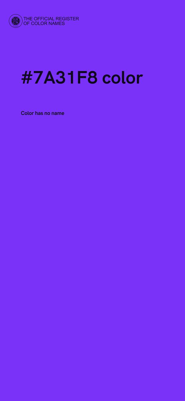 #7A31F8 color image