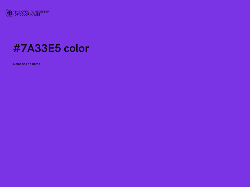 #7A33E5 color image