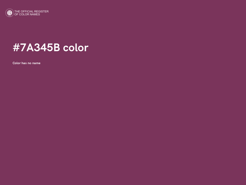 #7A345B color image