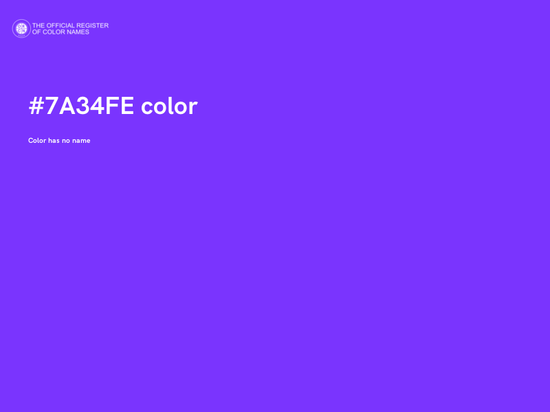 #7A34FE color image