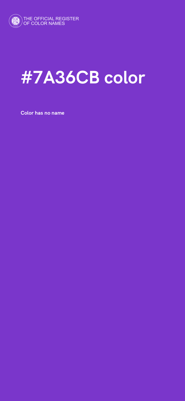 #7A36CB color image